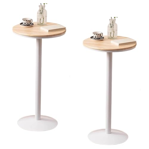 KaBuea Runder Bartisch 55CM Platte für Cocktailbar Pub Dining Bistro, 2er Pack (105CM H) von KaBuea