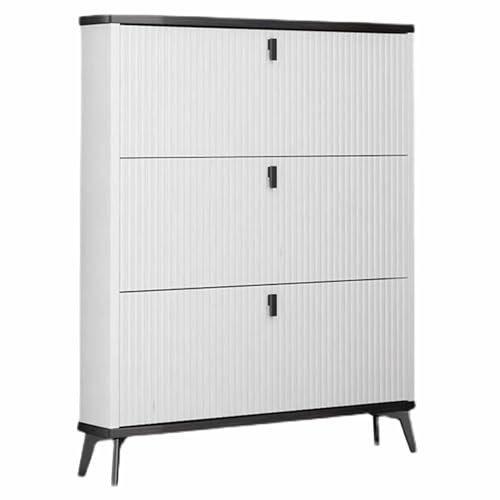 KaBuea Schuhschrank Slim Schuhe Aufbewahrungsschränke Flip Down 3 Schubladen Organizer Schuhschränke für Flure, Wohnzimmer, Schlafzimmer, weiß KaBuea Schuhschrank Slim Schuhe Aufbewahrungsschränke Flip Down 3 Schubladen Organizer Schuhschränke für Flure, Wohnzimmer, Schlafzimmer, weiß von KaBuea