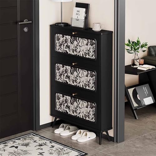 KaBuea Schuhschrank Slim Schuhe Aufbewahrungsschrank Flip Down 3 Schubladen Organizer Schränke für Flure, Wohnzimmer, Schlafzimmer, schwarz KaBuea Schuhschrank Slim Schuhe Aufbewahrungsschrank Flip Down 3 Schubladen Organizer Schränke für Flure, Wohnzimmer, Schlafzimmer, schwarz von KaBuea
