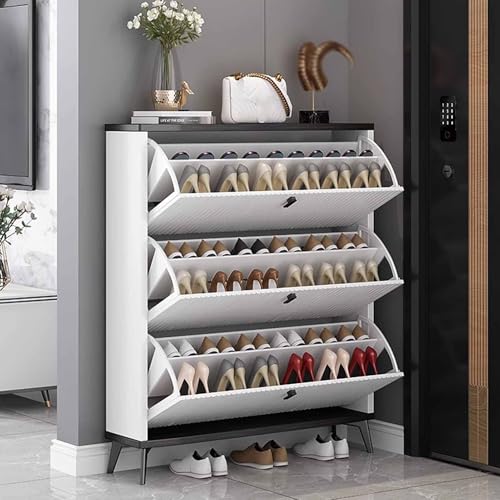 KaBuea Schuhschrank mit 3 Schubladen Pull Down Schuhe Storage Organizer 3 Ebenen schmale Rack-Schränke Schrank Freistehender Schuhständer für Flur, Eingangsbereich, Wohnzimmer KaBuea Schuhschrank mit 3 Schubladen Pull Down Schuhe Storage Organizer 3 Ebenen schmale Rack-Schränke Schrank Freistehender Schuhständer für Flur, Eingangsbereich, Wohnzimmer von KaBuea