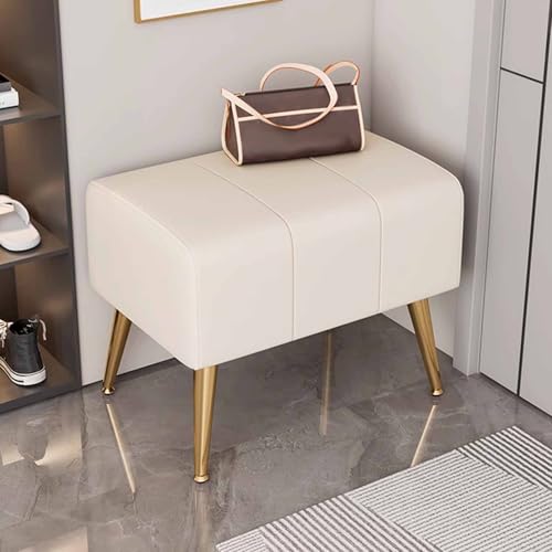 Kleine rechteckige gepolsterte PU-Leder-Ottoman-Bank, gepolsterte Bank Kleine rechteckige gepolsterte PU-Leder-Ottoman-Bank, gepolsterte Bank von KaBuea