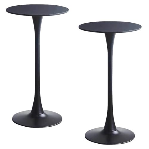Pub Table 41,3 Zoll Höhe Cocktailtisch Runde Bistro-Bartische für Zuhause und Küche (2er-Pack) von KaBuea