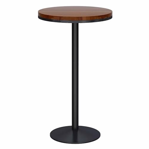 Runder Bartisch für Cocktailbar Home Bar Pub Kaffee Tee Esszimmer Bistrotisch, Metallgestell und Holztischplatte, 105cm H Runder Bartisch für Cocktailbar Home Bar Pub Kaffee Tee Esszimmer Bistrotisch, Metallgestell und Holztischplatte, 105cm H von KaBuea