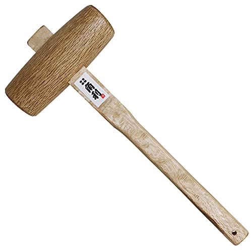 KAKURI Holzhammer für Holzbearbeitung, 55 mm, Eiche, japanischer Holzhammer zum Meißeln, Anpassen von japanischen Flugzeugen, Montage von Möbeln, hergestellt in Japan von KaKUrI