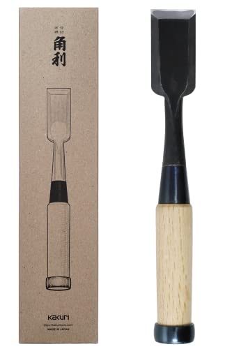 KAKURI Japanischer Holzmeißel für Holzbearbeitung, 30 mm, hergestellt in Japan, professioneller Oire Nomi, weißer Stahl, Nr. 2 Klinge, Griff aus weißer Eiche von KaKUrI