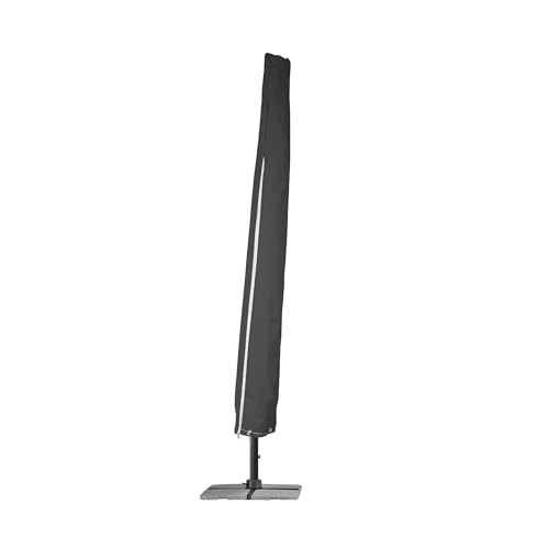 Sonnenschirm Schutzhülle, Abdeckung für Schirme mit max. Ø 400 cm, ca. ca. 40 x 40 x 197 cm, wasserabweisende Abdeckhaube100% Polyethylen (anthrazit) von KaMel GmbH