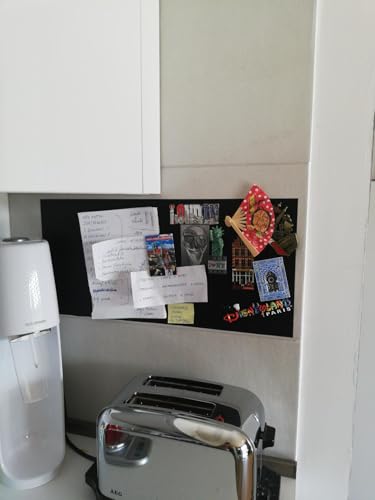 Tafelfolie magnetisch | 60 Größen Farbe: schwarz | Magnetfolie | beschreibbar, abwischbar, magnetisch | KreideTafel Folie Magnet | selbstklebend stark | für Hoch- und Querformat (100x50cm) von KaRoFoilFIX