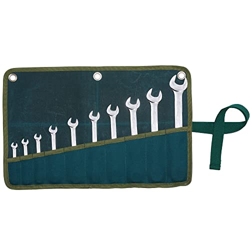 Wrench Roll Up Pouch, Multi-Funktions-Schlüssel & Werkzeug hängende Tasche | 10 Slots & Krawatte Seil & hängende Ringe, Heavy Duty 16oz gewachstem Segeltuch Werkzeughalter - Armee Grün Wrench Roll Up Pouch, Multi-Funktions-Schlüssel & Werkzeug hängende Tasche | 10 Slots & Krawatte Seil & hängende Ringe, Heavy Duty 16oz gewachstem Segeltuch Werkzeughalter - Armee Grün von Kaaltisy
