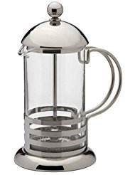 Kabalo Klassische 350ml / 3-Tasse Edelstahl Glass Cafetiere Französisch Filter-Kaffee Press Plunger [Classic 350ml / 3-cup Stainless Steel Glass Cafetiere French Filter Coffee Press Plunger] von Kabalo