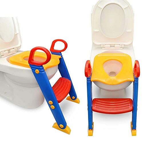 Kabalo Kleinkind Töpfchen Training Toilettensitz mit Klo-Trittleiter für Jungen Mädchen Kind Baby Kinder von Kabalo