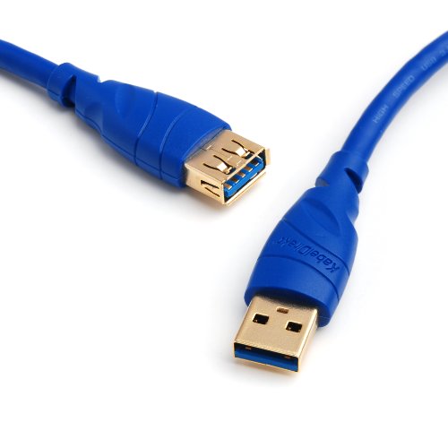 KabelDirekt – USB 3.0 Verlängerungskabel – 2m (A Stecker > A Buchse) – TOP Series von KabelDirekt