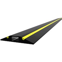 COBA Kabelbrücke aus PVC, HxB 11 x 9.000 mm, schwarz/gelb COBA Kabelbrücke aus PVC, HxB 11 x 9.000 mm, schwarz/gelb von COBA