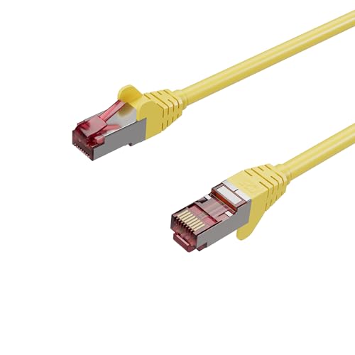 Kabelbude.eu Netzwerkkabel, RJ45 LAN, Ethernet Cat 6A, S/FTP, PIMF, Halogenfrei, GHMT Gelb 3,00m Kabelbude.eu Netzwerkkabel, RJ45 LAN, Ethernet Cat 6A, S/FTP, PIMF, Halogenfrei, GHMT Gelb 3,00m von Kabelbude.eu