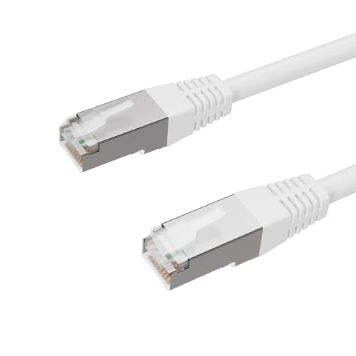 Kabelbude.eu Patchkabel cat 6 S/FTP PIMF Halogenfrei weiß 0,25m von Kabelbude.eu