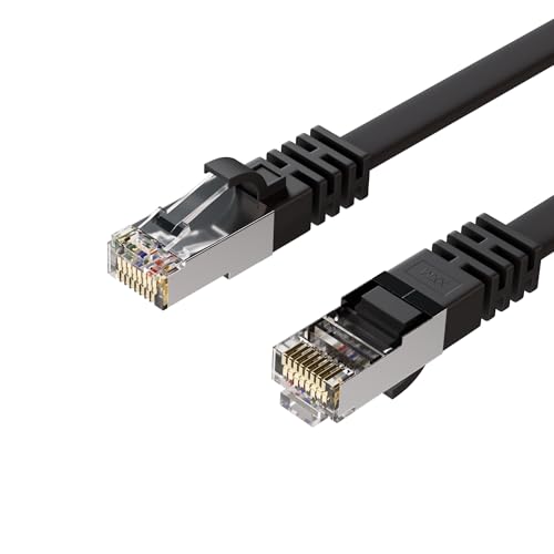 Kabelbude.eu RJ45 Flachkabel m. CAT 7 Rohkabel slim sw 15m Kabelbude.eu RJ45 Flachkabel m. CAT 7 Rohkabel slim sw 15m von Kabelbude.eu