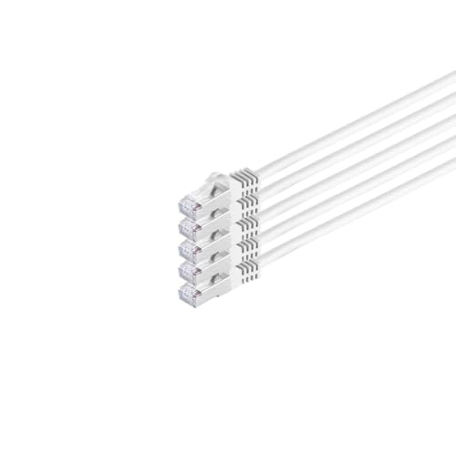 Kabelbude.eu RJ45 Patchkabel m. CAT 7 Rohkabel PIMF weiß 3m von Kabelbude.eu