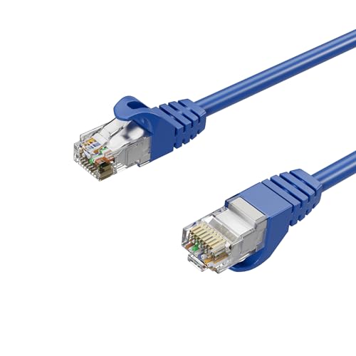 Netzwerkkabel RJ45 LAN Kabel, Ethernet Kabel, S/FTP, PIMF, Rohkabel Cat 7 Halogenfrei Blau 20,00m von Kabelbude.eu