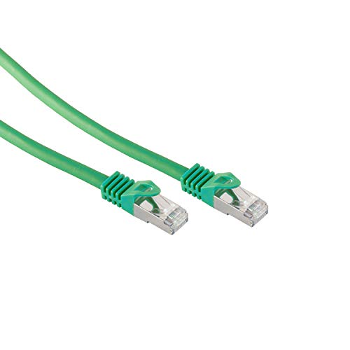 Netzwerkkabel RJ45 LAN Kabel, Ethernet Kabel, S/FTP, PIMF, Rohkabel Cat 7 Halogenfrei Grün 0,25m von Kabelbude.eu