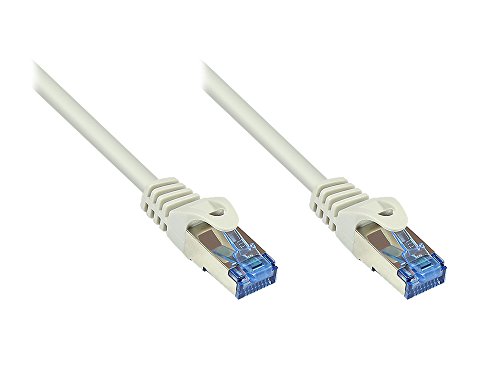 Kabelmeister® Cat.6A Ethernet LAN Patchkabel mit Rastnasenschutz - S/FTP, PiMF, PVC, 500MHz, halogenfrei- 10-Gigabit-fähig - grau, 40m von Kabelmeister