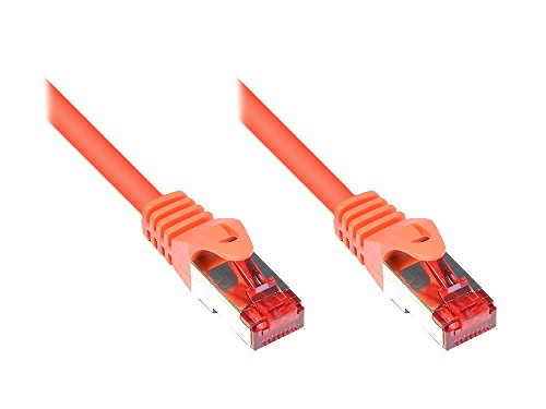 Kabelmeister SO-31261 Cat6 Ethernet Gigabit LAN Patchkabel, 3 m, Rastnasenschutz RNS, doppelt geschirmt S/FTP, PiMF, 250MHz Orange von Kabelmeister