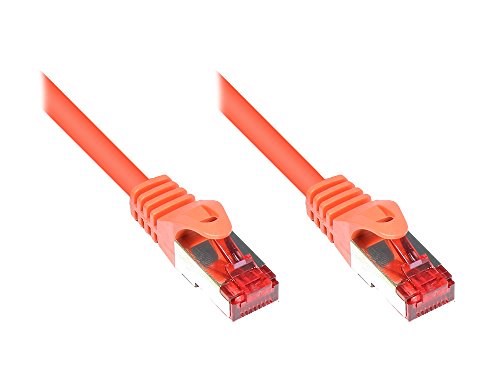 Kabelmeister® Cat.6 Ethernet LAN Patchkabel mit Rastnasenschutz - S/FTP, PiMF, PVC, 250MHz - Gigabit-fähig - orange, 5m von Kabelmeister