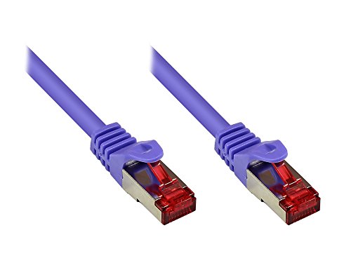 Kabelmeister® Cat.6 Ethernet LAN Patchkabel mit Rastnasenschutz - S/FTP, PiMF, PVC, 250MHz - Gigabit-fähig - violett, 20m von Kabelmeister