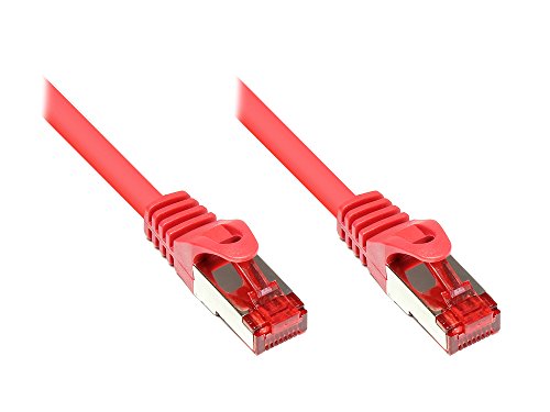 Kabelmeister® Cat.6 Ethernet LAN Patchkabel mit Rastnasenschutz - S/FTP, PiMF, PVC, 250MHz - Gigabit-fähig - rot, 25m von Kabelmeister