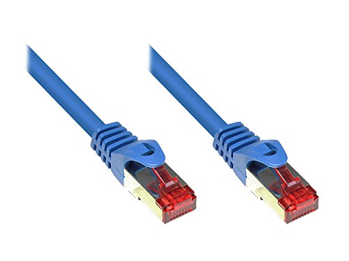 Kabelmeister® Cat.6 Ethernet LAN Patchkabel mit Rastnasenschutz - S/FTP, PiMF, PVC, 250MHz - Gigabit-fähig - blau, 50m von Kabelmeister