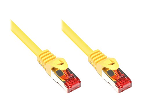 Kabelmeister® Cat.6 Ethernet LAN Patchkabel mit Rastnasenschutz - S/FTP, PiMF, PVC, 250MHz - Gigabit-fähig - gelb, 50m von Kabelmeister