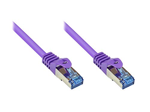 kabelmeister® Patchkabel, Cat. 6A, S/FTP, PIMF, halogenfrei, 500MHz, violett, 5m von Kabelmeister