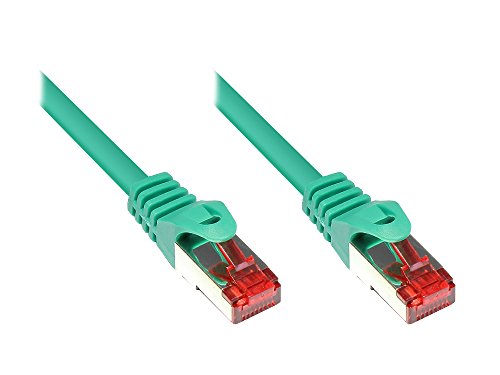 Kabelmeister® Cat.6 Ethernet LAN Patchkabel mit Rastnasenschutz - S/FTP, PiMF, PVC, 250MHz - Gigabit-fähig - grün, 30m von Kabelmeister