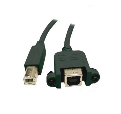 Kabelmeister® Verlängerung USB 2.0 Stecker B an Einbaubuchse B, 0,5 m von Kabelmeister