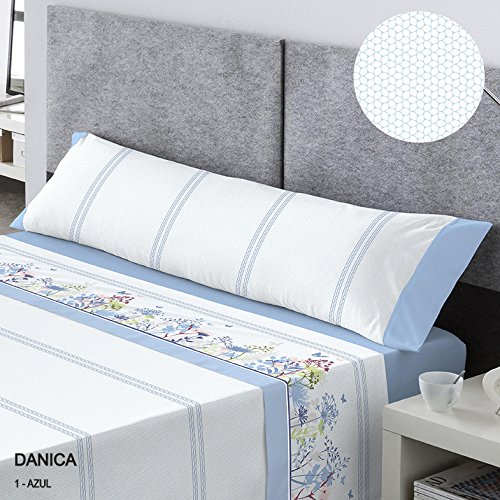 Kabely Danica Bettwäsche, aus Polycotton, Blau, 105 x 200 x 27 cm von Kabely