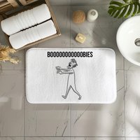 Comics Badematte Katha Badematten Rutschfeste Weiße Memory Foam Handtuch Lustige Geschenk Für Ihn von KabielDesigns