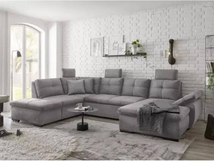 Wohnlandschaft Belzig wahlweise mit Schlaffunktion, Bettkasten und rückenecht bezogen von Kabs PolsterWelt