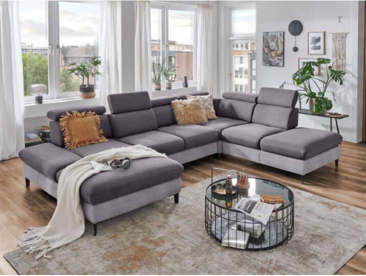 Wohnlandschaft Portanone wahlweise mit Schlaffunktion und Bettkasten von Kabs PolsterWelt