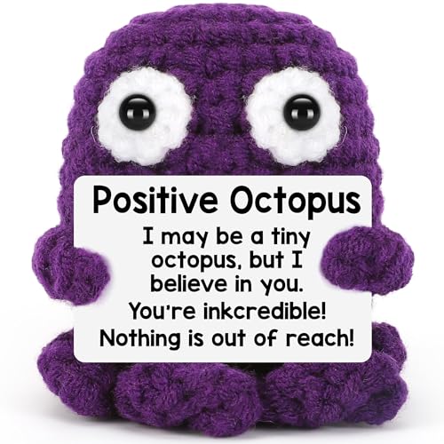Kabwea Oktopus Positive Ornamente, Lustige Geschenke für Frauen, Positive Geschenke, Mutmacher von Kabwea