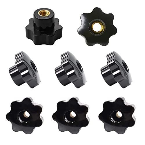 Sterngriffmutter M8, 8 Stück M8 x 40mm Sternschraube, Innengewinde Klemmknopf, Sternform Kopf Klemmmutter Schwarz, für Werkzeugmaschinen, Mechanische Geräte, Möbeldekoration Sterngriffmutter M8, 8 Stück M8 x 40mm Sternschraube, Innengewinde Klemmknopf, Sternform Kopf Klemmmutter Schwarz, für Werkzeugmaschinen, Mechanische Geräte, Möbeldekoration von Kacrilidi