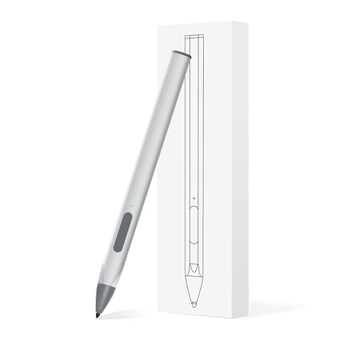 Stylus Pen für Microsoft Surface Pro - Windows Tablet Pencil mit Plam Rejection & 4096 Druckstufe kompatibel mit Surface Pro 9/8/7/X/6/5/4/3, Surface Go 3/2/1, Surface Book/Laptop/Studio-Silber von Kacvtuy