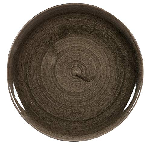 CHURCHILL Stonecast -Coupe Plate Teller- Durchmesser: Ø32,4cm, Farbe auswählbar (Iron Black) von Kadida