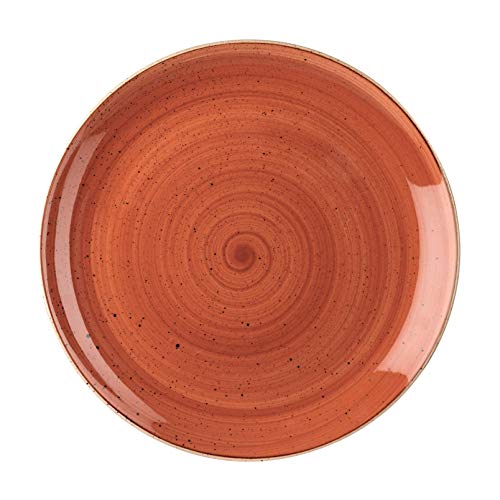 CHURCHILL Stonecast -Coupe Plate Teller- Durchmesser: Ø32,4cm, Farbe auswählbar (Spiced Orange) von Kadida
