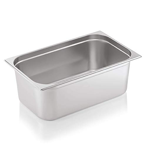 Gastronormbehälter -GN1/1- GN Behälter Container Gastronorm Pans aus Edelstahl, ideal als Sous Vide Behälter, Kombidämpfer, dampfgarer, Chafing dish einsätze, Bain Marie, verschiedene Größen von Kadida