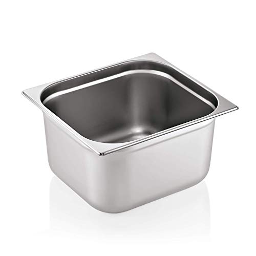 Gastronormbehälter GN2/3 aus Edelstahl, ideal für ihren Dampfgarer, Kombidämpfer, Backofen, Chafing Dish, Bain Marie, Saladette von Kadida