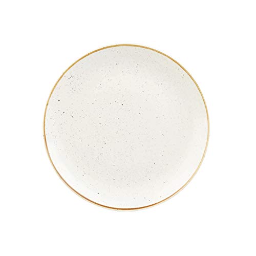 CHURCHILL Stonecast -Coupe Plate Teller- Durchmesser: Ø32,4cm, Farbe auswählbar (Barley White) von Kadida
