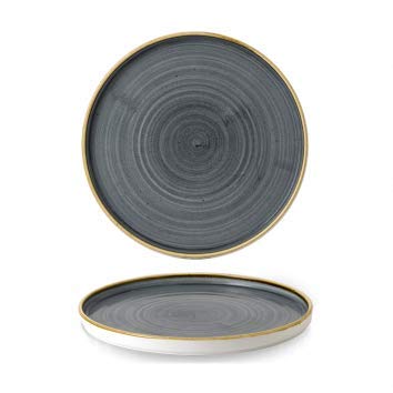 Kadida Churchill Stonecast -Walled Chefs Plate, Durchmesser: Ø 21cm, Farbe wählbar (Blueberry) von Kadida