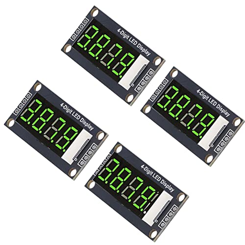 Kadimendium 4 Sets Digital Tube Display Module LED 4 Digit 7 Segment 0.36in TM1637 Drive Chip für Maschinenausrüstung von Kadimendium