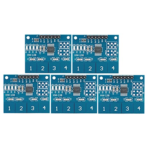 Kadimendium 5Pcs Touch Switch Modul TTP224 Kapazitiver 4 Kanäle Digitaler Berührungssensor Kapazitiver 4 Kanäle Digitaler Sensor Kadimendium 5Pcs Touch Switch Modul TTP224 Kapazitiver 4 Kanäle Digitaler Berührungssensor Kapazitiver 4 Kanäle Digitaler Sensor von Kadimendium