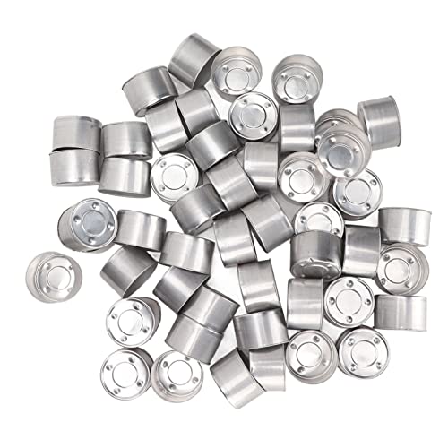 Aluminium-Teelichtbecher-Etui, einfache Wachsform, leeres Aluminium-Teelicht-Kerzenwachs, leicht, zum Selbermachen, für Erwachsene und zu Hause von Kadimendium