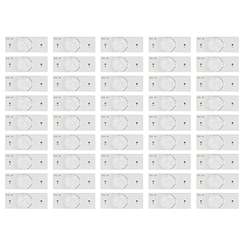 Kadimendium 50 Stücke 3 V SMD LED Linse Fiberglas Board Linse Lampe Perlen 3 V SMD Lampe Perle Licht für 32-65 Zoll LED TV Reparatur von Kadimendium