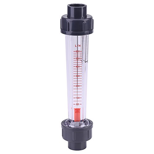 Kadimendium 60-600L / HPPlastic Rohrtyp Wasserdurchflussmesser Flüssigwasser Rotameter Sofortiger LZS-15 Durchflussmesser für DN 15 Rohr von Kadimendium